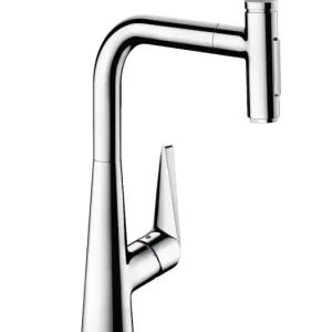 Szezonális akció Hansgrohe Talis Select M51 - Mosdókagyló-keverő M5117-H300 kihúzható zuhanyzóval, sBOX, króm 73867000