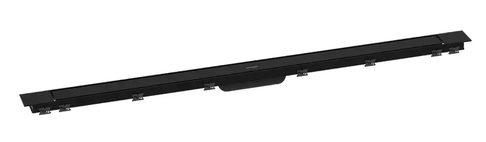 Hansgrohe RainDrain Match Plus - Zuhanyzó vályú 120 cm, ráccsal, matt fekete 56218670 Szezonális akció