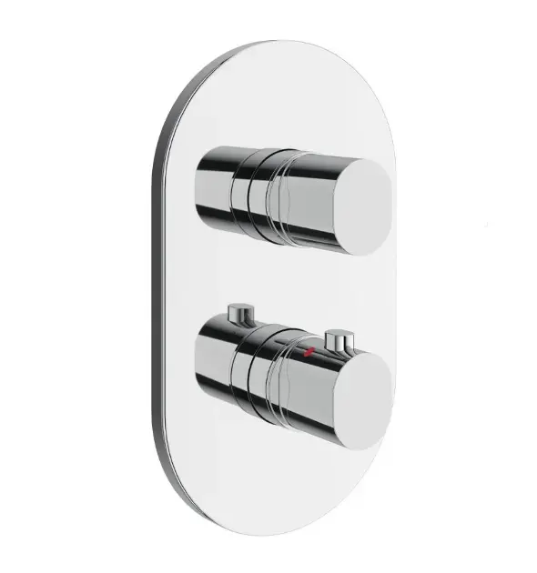 Népszerű Ravak Chrome II - Termosztatikus keverő 2 készülékhez, rejtett, krómozott X070455