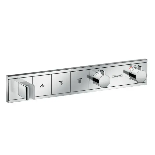 Hansgrohe RainSelect - Termosztatikus, rejtett zuhanykeverő 3 kifolyóhoz, krómozott 15356000 Olcsó