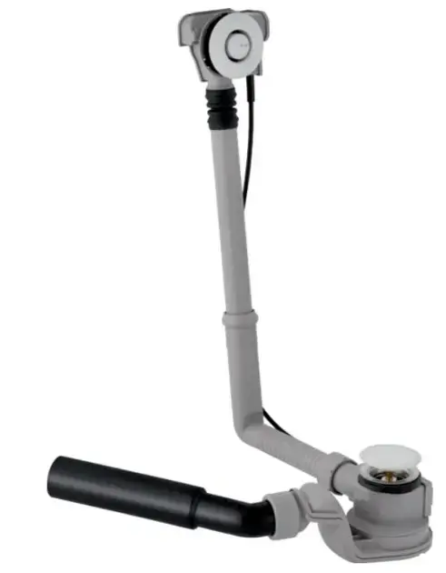 Geberit - Kádlefolyó és túlfolyó szett, PushControl, 260 mm hosszú, krómozott 150.755.21.6 Expressz kézbesítés