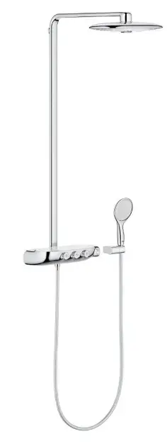Legkelendőbb Grohe Rainshower SmartControl - Duo 360 zuhanykészlet termosztáttal, 2 fúvókával, króm 26250000