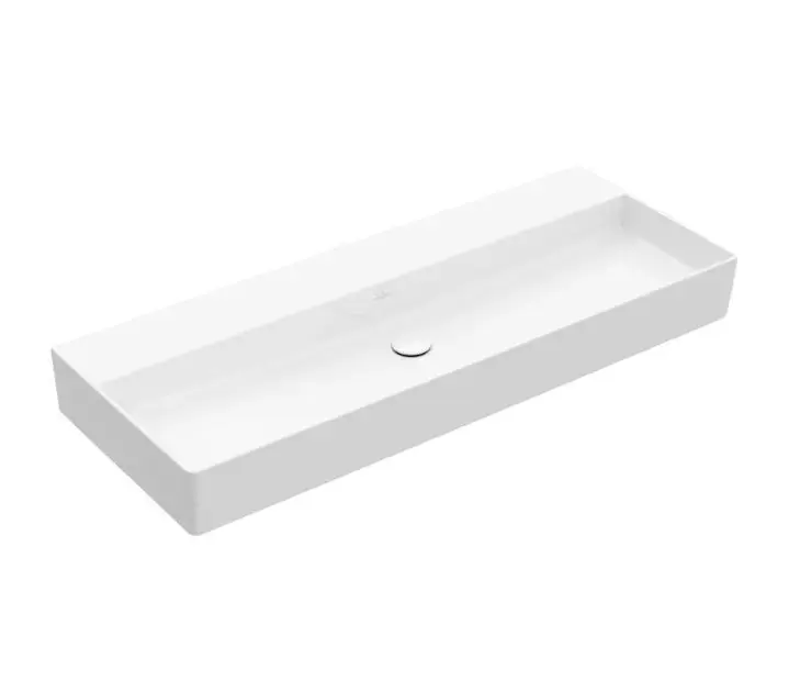 Villeroy & Boch Memento 2.0 - Bútor mosdókagyló 1200x470 mm, túlfolyó nélkül, keverőnyílás nélkül, CeramicPlus, alpesi fehér 4A22CFR1 Vedd meg most