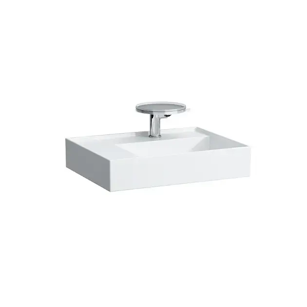 Laufen Kartell - Mosdókagyló 600x460 mm, 1 csapfurattal, SaphirKeramik, LCC-vel, fehér színű H8103354001111 Legkelendőbb