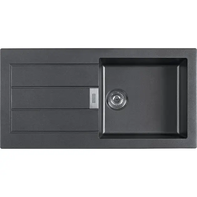 Franke Sirius 2.0 - Tektonit mosogató S2D 611-100, 1000x500 mm, fekete 143.0613.661 Legnépszerűbb