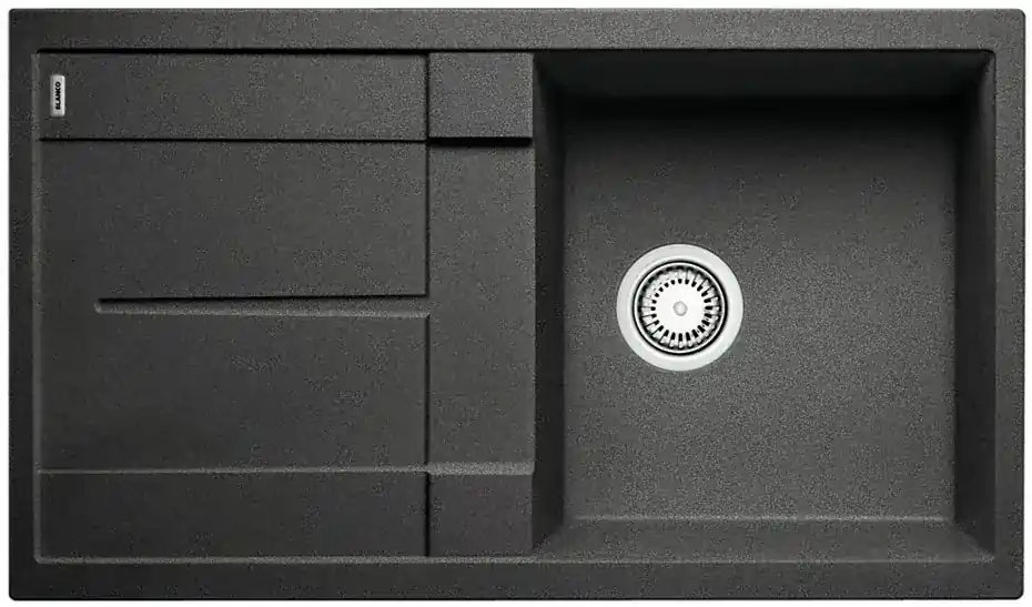 Blanco Metra 5 - Silgranit mosogató, 860x500 mm, fekete 525919 Prémium