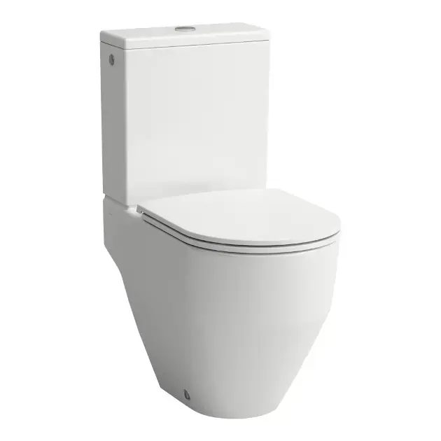 Gyors kiszállítás Laufen Pro - WC kombi csésze, Vario mosogató, perem nélküli, fehér H8259640000001