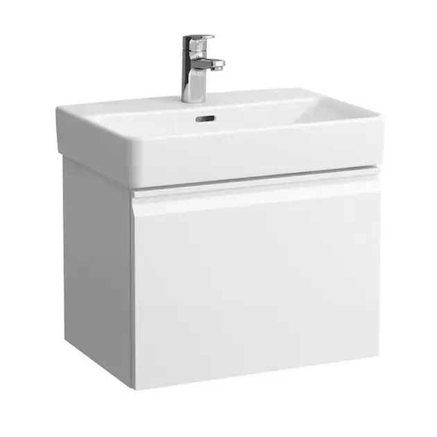 Kihagyhatatlan ajánlat Laufen Pro S - Mosdószekrény, 570x450x390 mm, 1 fiókos, mattfehér H4833710964631